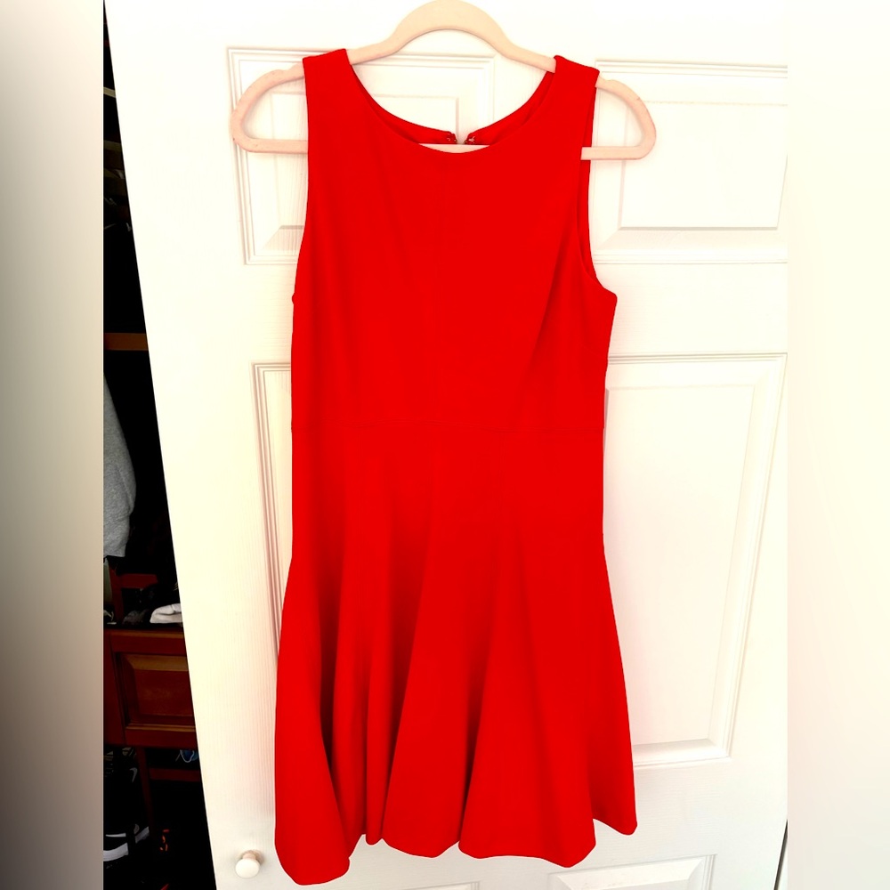 Betsy Johnson midi red dress size 8 Business Casual Graduation Professional